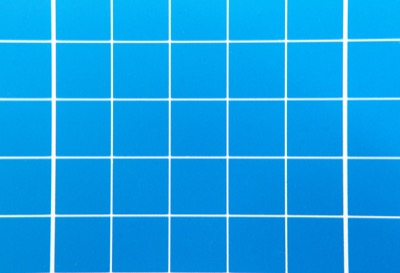 Blue ceramic tiles grid pattern