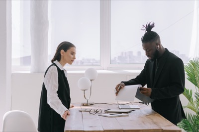 Business meeting modern office