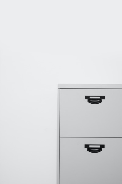 Metal filing cabinet minimalist