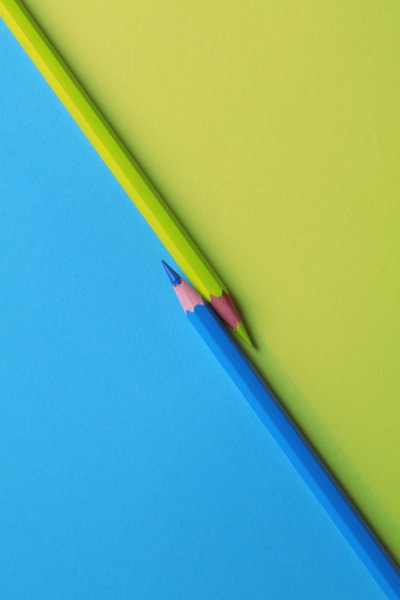 Minimalist colored pencils